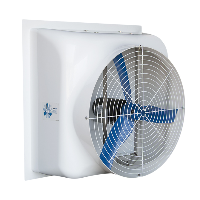 36” AirStorm fiberglass exhaust fan, shown without optional cone.