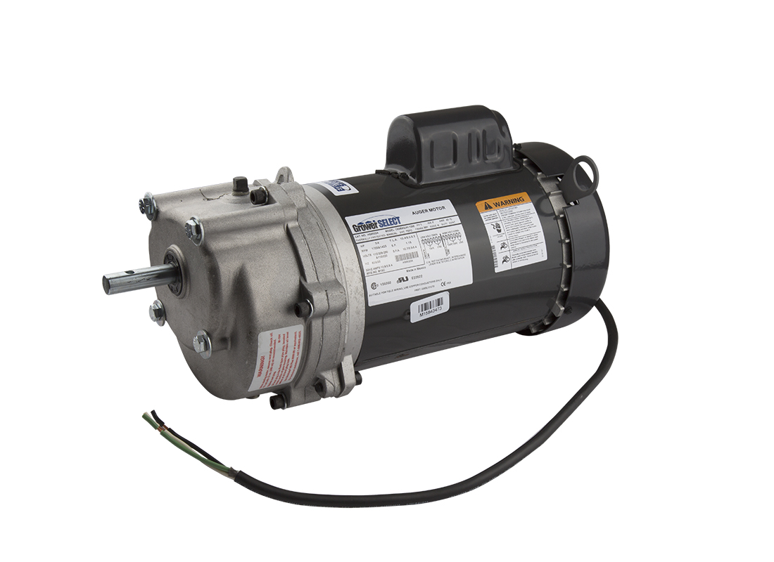 All GrowerSELECT products feature a two year warranty. 1/3 HP 352 RPM drive unit shown.