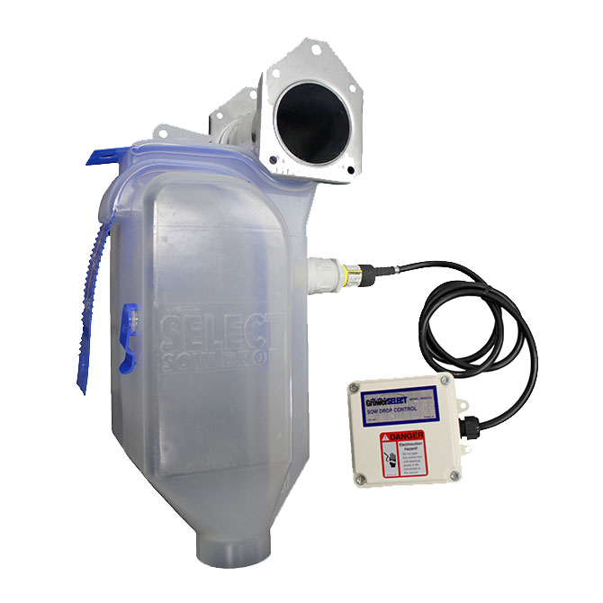 The Sow Drop Control Unit manages fill line activation with a Proxy Plus proximity switch.